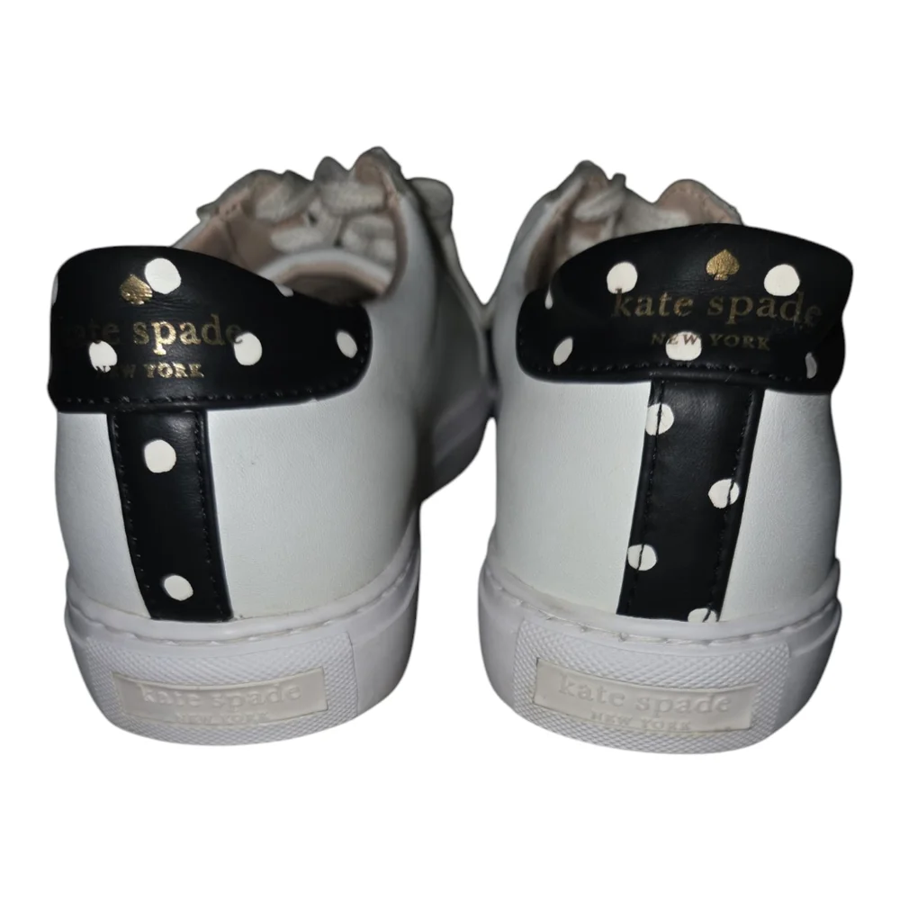 KATE SPADE NEW‎ YORK WOMENS SNEAKERS POLKA DOT SPADE SIZE 8B